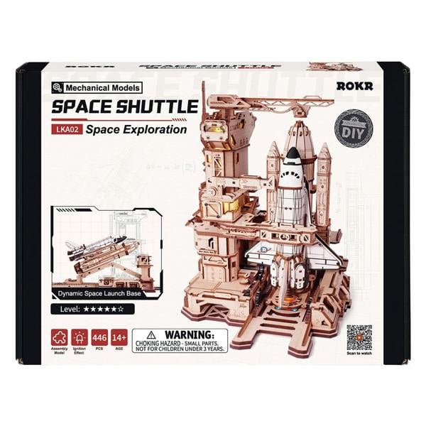 Dyzi 446 Piece Space Shuttle 3D Wooden Puzzle Model Kit
