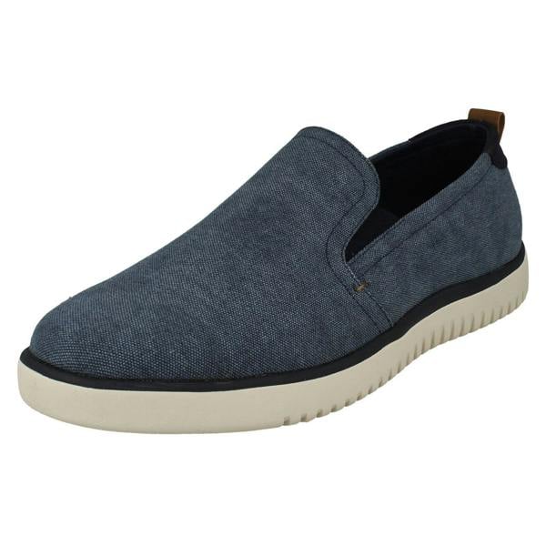 Hush Puppies Mens Hush Puppies Lightweight Canvas Shoes Danny Slip On