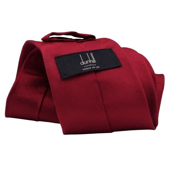 Dunhill grosgrain silk tie in a red tone
