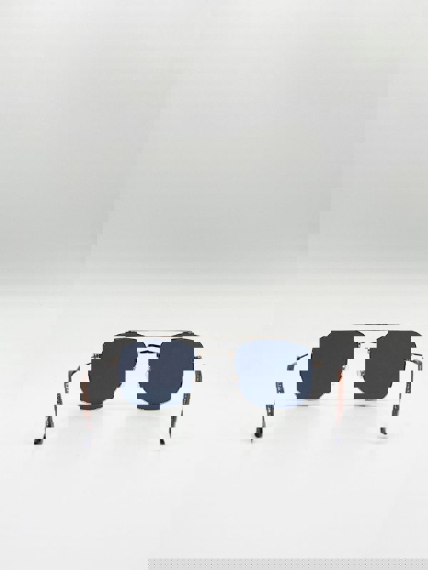 SVNX Metal Frame Aviator Style Square  Sunglasses