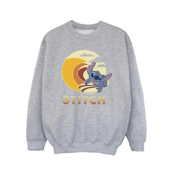 Disney Girls Lilo & Stitch Summer Waves Sweatshirt - Sports Grey