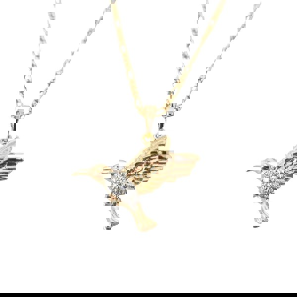 18ct Gold Vermeil Hummingbird Necklace