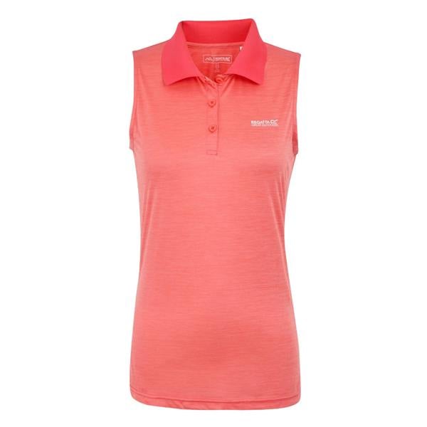 Regatta Womens/Ladies Tima II Sleeveless Polo Shirt - Peach Bloom
