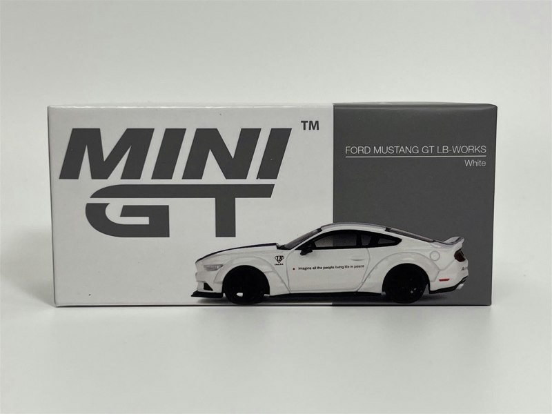 Mini GT Ford Mustang GT LB Works White RHD 1:64 Scale MGT00646R