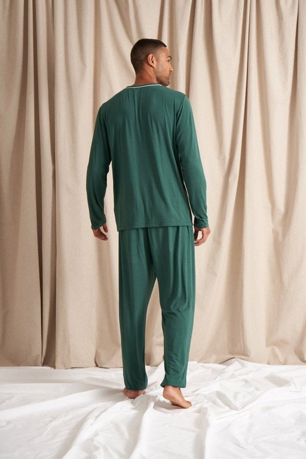 Mister You Bamboo Pyjama Set in GreenNightwear