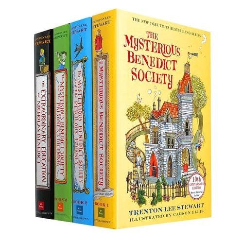 Little Brown Books The Mysterious Benedict Society Series 4 Books Collection By Trenton Lee Stewart