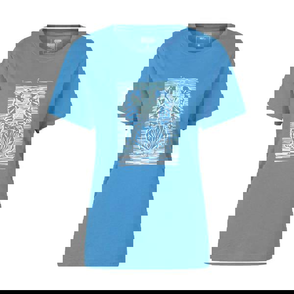 Mountain Warehouse Womens Seahorse Relaxed Fit T-Shirt - Blue