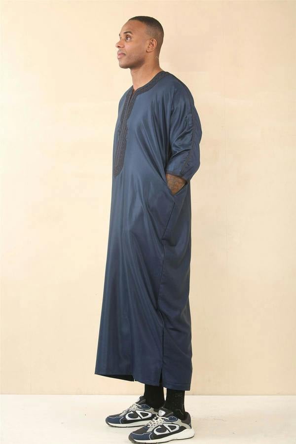 Infinity Leather Men's Moroccan Thobe Djellaba Jubba Robe Eid