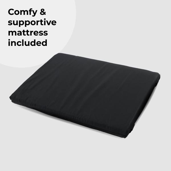 My Babiie MBTC3 Air-Light 3-in-1 Travel Cot with Bassinet - Black