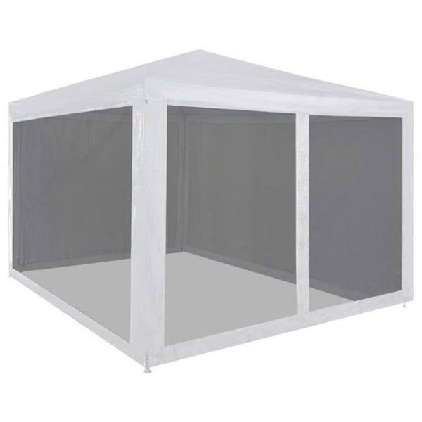 Berkfield Party Tent with 4 Mesh Sidewalls 3x3 m