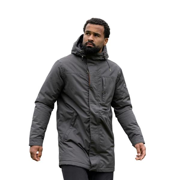 Trespass Mens Macleod DLX Padded Waterproof Jacket - Charcoal - 