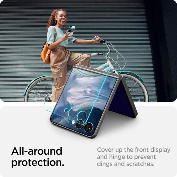 Spigen Glaster EZ Fit HD Screen Protector for Samsung Galaxy Z Flip 7 6.9" - AGL09586