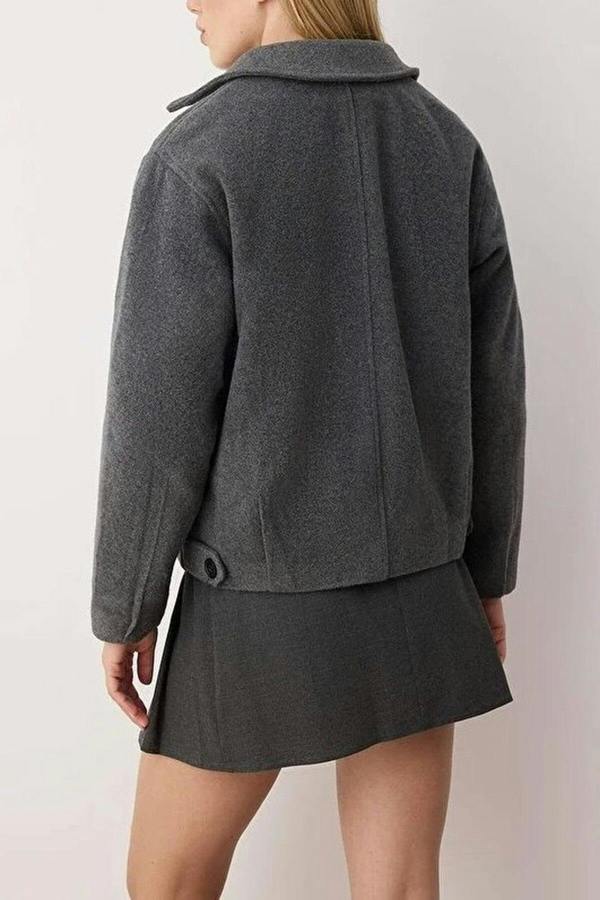 WOVCOR Regular Fit Cashmere Slim Jacket Coat