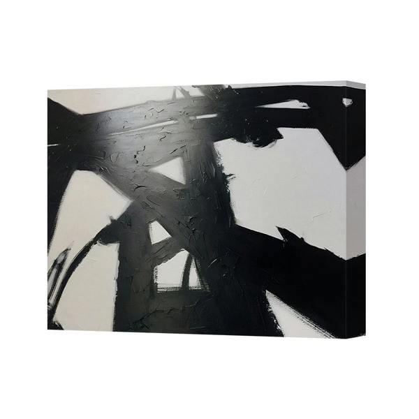 Benjamin Tate Design Abstract Black And White Canvas Art Modern CANVAS-5578