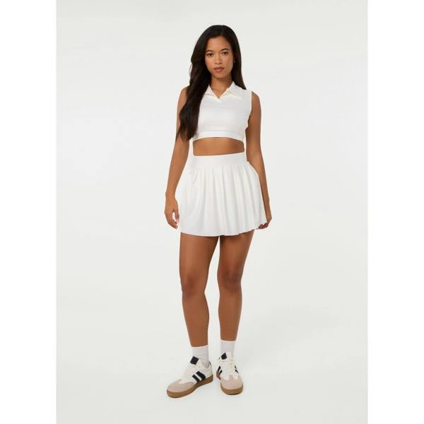 Pink Vanilla Pleat Active Skirt