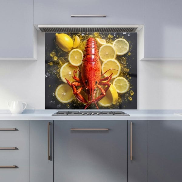 Warren Reed - Designer Lobster On Lemons Kitchen Splashback