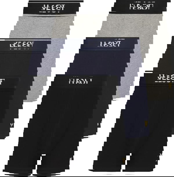 Lyle & ScottTrunks 3 - pack3 - Pack Devon Boxer Briefs, Black/Grey/NavyBoxers - and - Briefs.net
