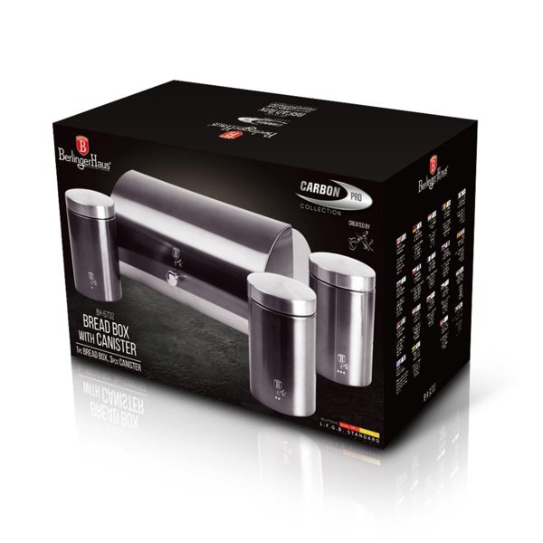 Bread Bin and Kitchen Canister Set Berlinger Haus BH-6732