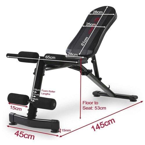 Marcy UB3000 Adjustable Utility Bench Incline Decline Flat Military