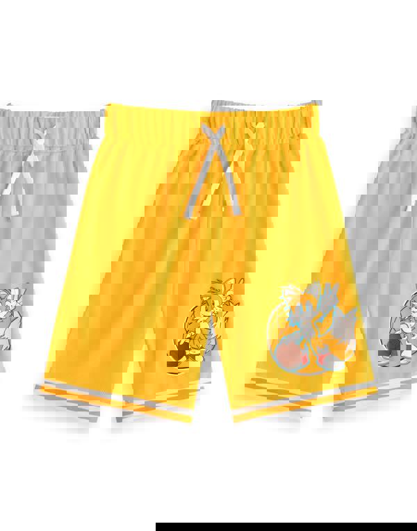 Sonic the Hedgehog Boys Yellow Tails 2 Piece Basketball Set