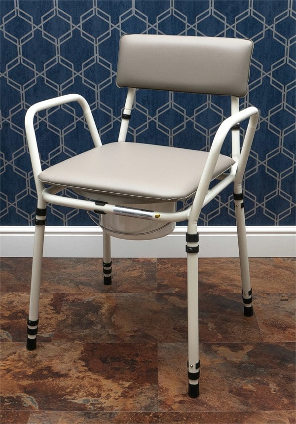 Aidapt Essex Height Adjustable Commode Chair Blue