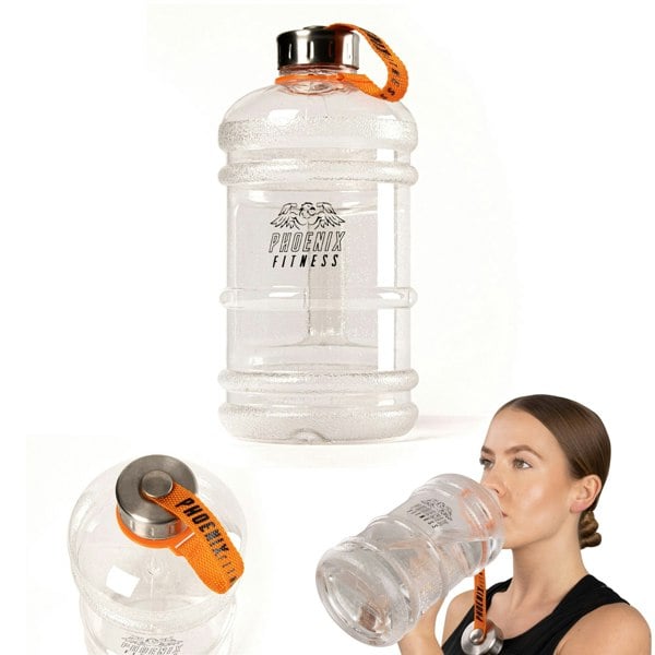 Phoenix Fitness 2L Drinks Hydration Water Bottle - Clear