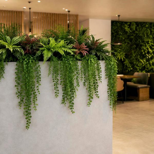 Artificial Hanging String of Pearls Bush 80cm