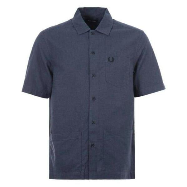 Fred Perry Mens Oxford Pocket Shirt - French Navy - 
