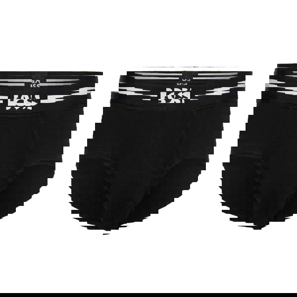 Boss Mens Logo Briefs (Pack of 3) - Black - 