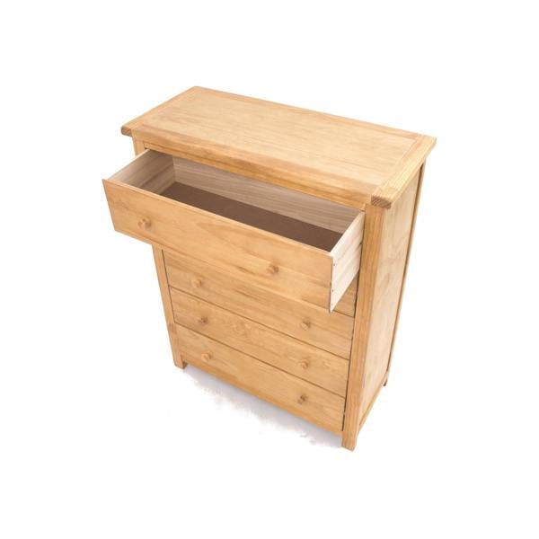 Cabinet Bits Lugo 5 Drawer Chest of Drawers Wood Knob