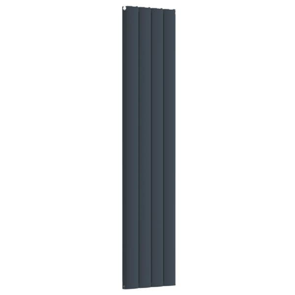 407mm-x-1800mm-Double-Aluminium-Panel-Radiator-in-Anthracite-Grey--Model-Diva--Wall-mounted