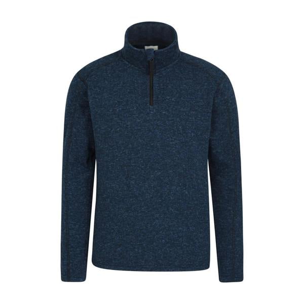 Mountain Warehouse Mens Idris II Half Zip Fleece Top - Navy - 