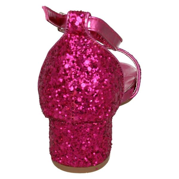 Spot On Girls Spot On Mid Heel Glitter Sandals H1107