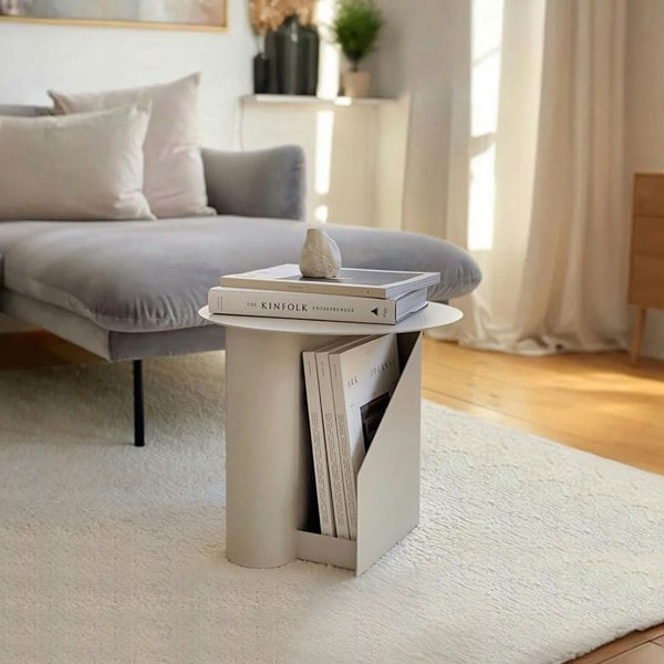 Hector Side Table with Book Storage-Rit Concept-Rit Concept
