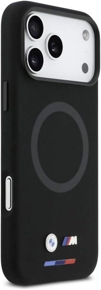 BMW M Series Silicone Logo Case with MagSafe for iPhone 17 Pro Max 6.9" Black - BMHMP17X25SITBOK