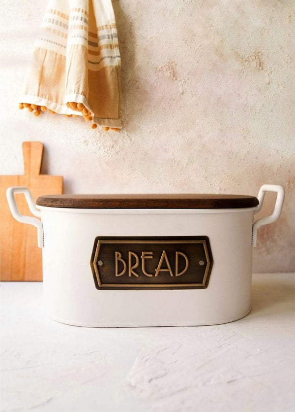 Rozi White Bread Bin