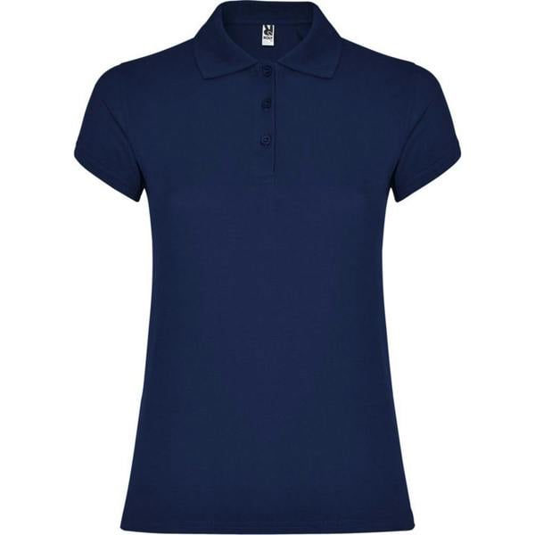 Roly Womens/Ladies Star Polo Shirt - Navy Blue - 