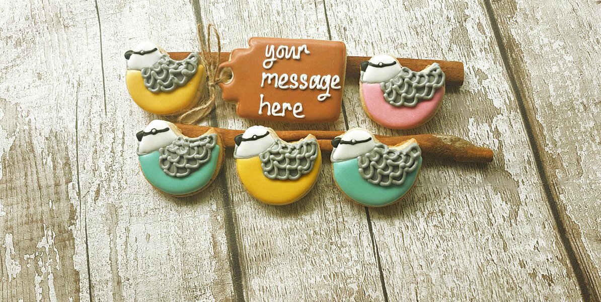 The Cookie Collaboration Personalised Garden Bird Cookie Letterbox Gift