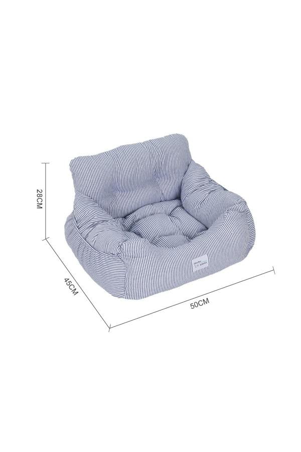 Living and Home Stripe Travel Pet Bed with Pockets