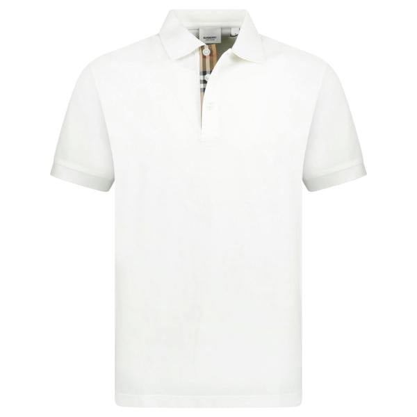 Burberry 'Hartford' Check Polo White - chancefashionco