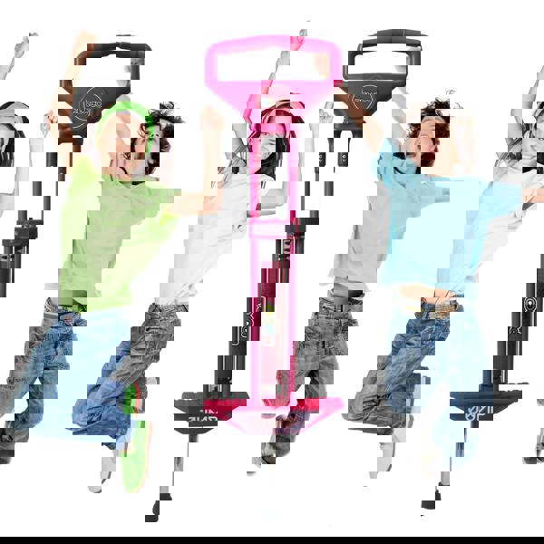 Rexco Pink Pogo Stick Girls Spring Jump Bounce Childrens Kids Bouncing Toy Game