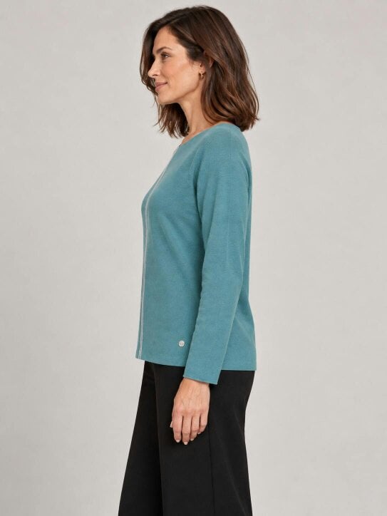 VIZ-A-VIZ Dark Mint Dolman Sleeve Jumper