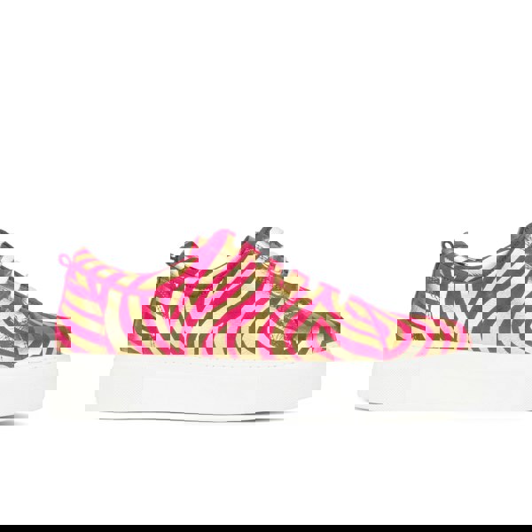 Embassy London Camila - Pink & Gold - Women’s Chunky Leather Platform Trainer