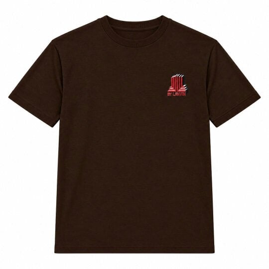 By Lanvin Block Logo Dark Brown T-Shirt