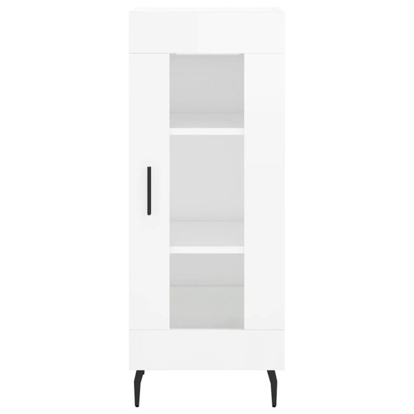 Berkfield Sideboard High Gloss White 34.5x34x90 cm Engineered Wood