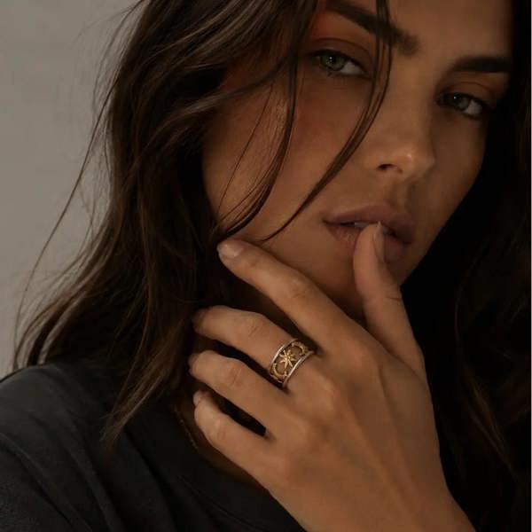 Cosima Luxe Two Tone Celestial Ring Luxe Tones