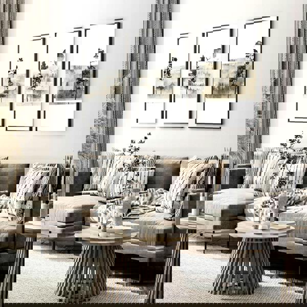 Scandinavian wall decor | set of 3 framed wall art