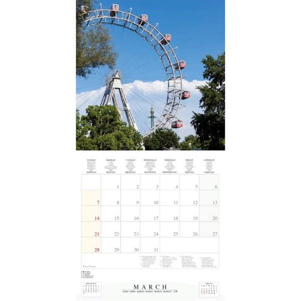 Europe Vienna Calendar 2027, Wall Calendars, Month To View, Travel, Gift