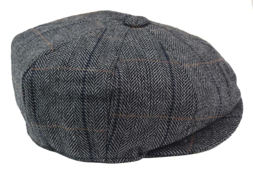 Infinity Leather Mens Peaky Blinders Herringbone Hat