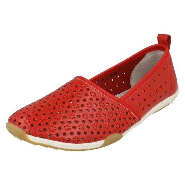 Down to Earth Ladies Down To Earth Flat Comfort Slip On Shoes